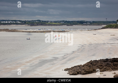 Pointe du Chevet, Saint Jacut de la Mer, Brittany, France Stock Photo