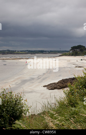 Pointe du Chevet, Saint Jacut de la Mer, Brittany, France Stock Photo