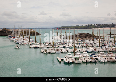 Port St Quay Port d’Armor the new deep water marina, Saint Cast, Northern Brittany, France Stock Photo