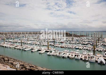 Port St Quay Port d’Armor the new deep water marina, Saint Cast, Northern Brittany, France Stock Photo