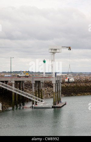 The 'Port d'Armor' The new deepwater marina, Saint Cast, Northern Brittany, France Stock Photo