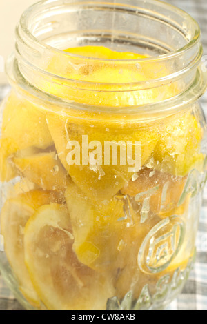 Home made salted lemons Stock Photo