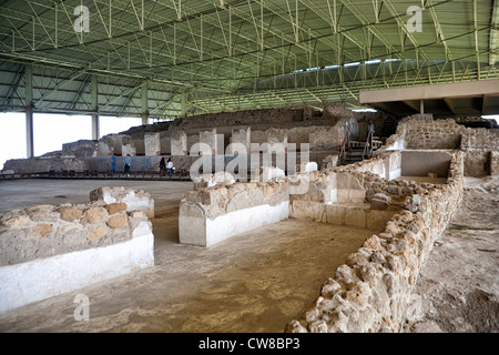 Cacaxtla archaeological site in the state of Tlaxcala, Mexico Stock Photo