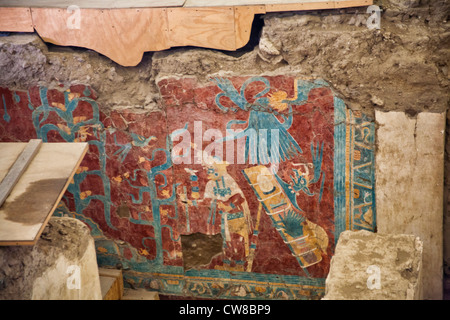 Cacaxtla archaeological site in the state of Tlaxcala, Mexico Stock Photo