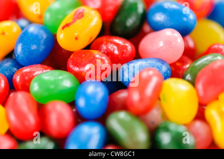 Closeup of Jelly Belly jellybeans Stock Photo