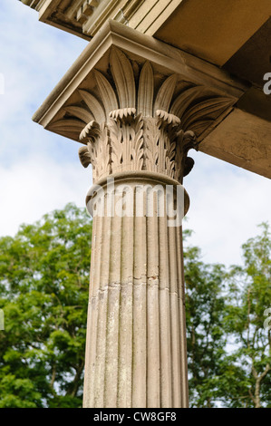 Top of a corinthian pillar Stock Photo