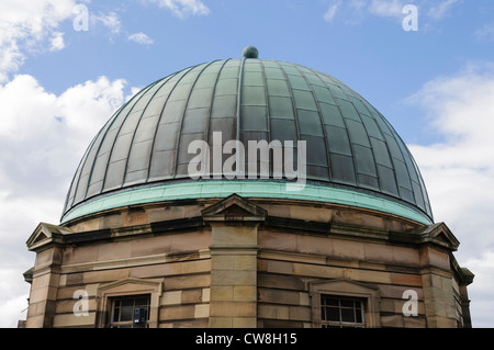 Dome of the Playfair building of the City Observatory in Regent Gardens, Edinburgh Stock Photo