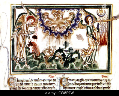 Apocalypse, vision of the 11th century Stock Photo
