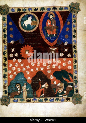 Apocalypse, vision of the 11th century Stock Photo