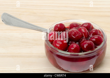 Close-up of a bowl of fresh cranberry sauce - studio shot Stock Photo