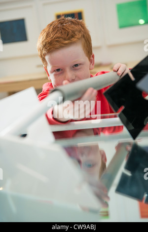 Child in The New Art Gallery Walsall. Stock Photo