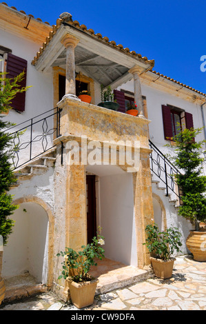 Monastery Agios Georgios Gremon Volimes Anafotiria Zakynthos Greece Ionian Sea Mediterranean Island Stock Photo