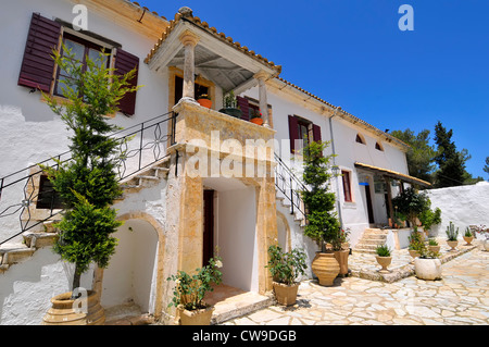 Monastery Agios Georgios Gremon Volimes Anafotiria Zakynthos Greece Ionian Sea Mediterranean Island Stock Photo