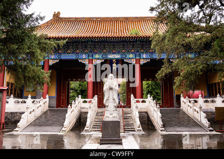 Temple of Confucius in Beijing, China Stock Photo