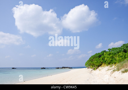Nishihama Beach on Hateruma Island, Yaeyama Islands, Okinawa, Japan Stock Photo
