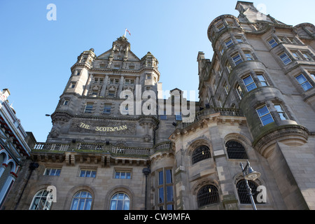 the scotsman newspaper building now hotel edinburgh scotland uk united kingdom Stock Photo