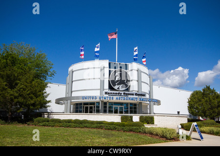 The John F. Kennedy Space Center (KSC) - Visitor center -  Merritt Island, Florida, Cape Canaveral Stock Photo