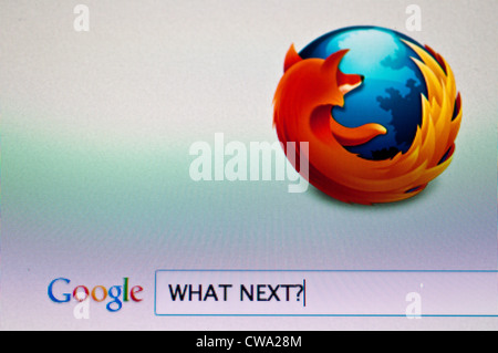 Computer screen with Google search for What next? Computer screen with Google search for What next?