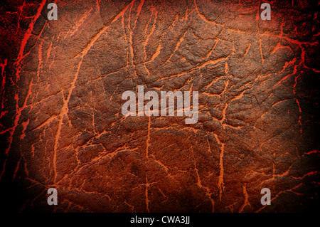 Background/texture - rawhide, with dark borders Stock Photo