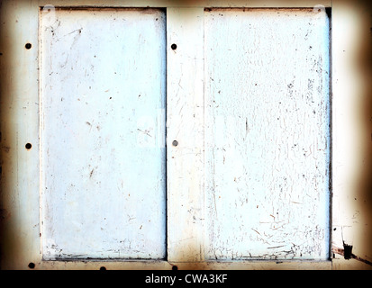 Rustic Background - old painted Burnt double frame. Stock Photo