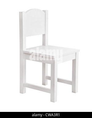 White chair isolated on white background Stock Photo