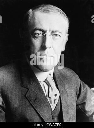 President Woodrow Wilson (1856-1924) in 1916 portrait. Stock Photo