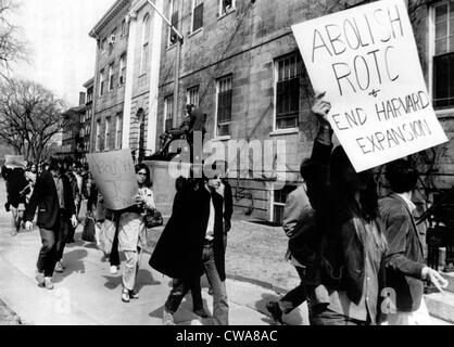 Students protesting the R.O.T.C. program at Harvard University in Cambridge, Massachusetts, April 9, 1969.. Courtesy: CSU Stock Photo