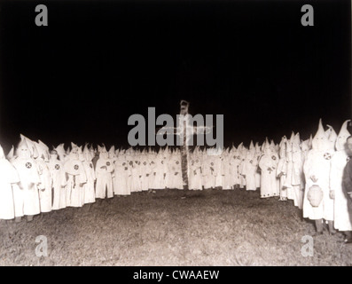 Ku Klux Klan rally in suburban Chicago, 1922.. Courtesy: CSU Archives / Everett Collection Stock Photo