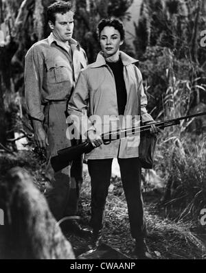 RUBY GENTRY, Charlton Heston, Jennifer Jones, 1952.. Courtesy: CSU Archives / Everett Collection Stock Photo