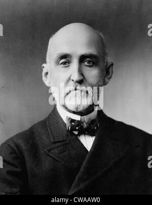 Alfred Thayer Mahan (1840-1914) American naval historian advocated the importance of strong naval forces to military Stock Photo