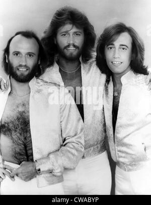 The Bee Gees, Maurice Gibb, Barry Gibb, Robin Gibb, 1979. Courtesy: CSU Archives/Everett Collection Stock Photo