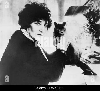 Colette (1873-1954) as the most honored female French writer of the first half of 20th century. 1932. Stock Photo