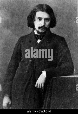 Alphonse Daudet (1840-1897) French novelist and short story writer. 1869. Stock Photo