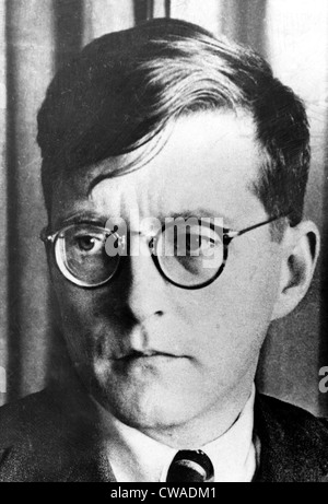 Dimitri Shostakovich,  Russian composer (1906-75) photo from late 1930s. Courtesy: CSU Archives / Everett Collection Stock Photo
