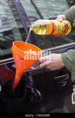 Vegetable-oil alternative to high fuel prices Stock Photo