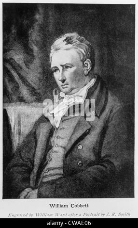 William Cobbett (1763-1835) outspoken English journalist earned the pseudonym 'Peter Porcupine' for his sharp attacks at Stock Photo