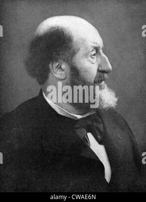 Emile Augier (1820-1889) French playwright of moralistic comedies in the mid-19th century. Stock Photo