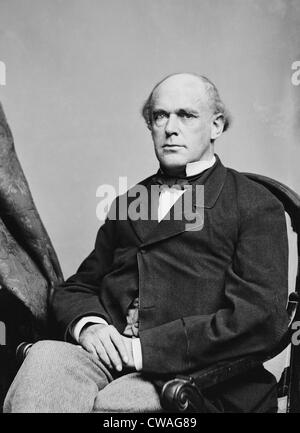 Portrait Of Salmon P. Chase (1808-1873) An American Politician, Jurist ...