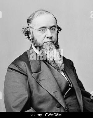 Edwin M. Stanton (1814- 1869) was Lincoln's second Secretary of War. While he could be politically duplicitous, his aggressive Stock Photo