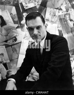 Hugh Hefner, editor-publisher of Playboy Magazine, ca 1950s. Courtesy CSU Archives/Everett Collection. Stock Photo