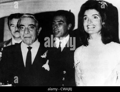 Aristotle Onassis, and Former First Lady Jacqueline Kennedy Onassis ...