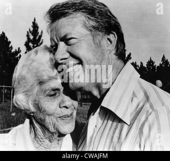 Jimmy Carter and his mother, Lillian Carter, 1976. Courtesy: CSU Archives/Everett Collection Stock Photo