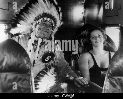 American Olympic athletes Jim Thorpe, Josephine McKim, 1932.. Courtesy: CSU Archives / Everett Collection Stock Photo