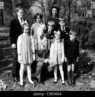 Robert F. Kennedy With Ethel Kennedy And Family, At Hyannis Port 