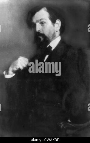 Claude Debussy (1862-1918, French composer, in portrait by J.E. Blanche. His expressive music is often compared to the Stock Photo
