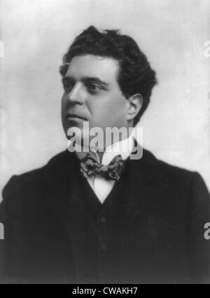 Pietro Mascagni (1863-1945) Italian composer of realistic operas, of the verismo style.  And wrote his last opera, NERONE, Stock Photo