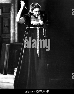 Maria Callas in 'Tosca', at the Royal Opera House in Covent Garden, London, 1964. Courtesy: CSU Archives / Everett Collection Stock Photo