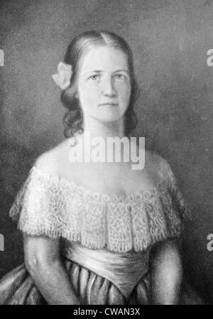 Future first lady Mary Todd Lincoln (wife of Abraham Lincoln), (1818-1882), 1838.. Courtesy: CSU Archives / Everett Collection Stock Photo