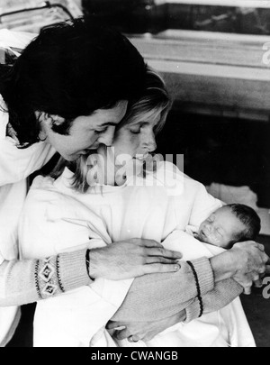 Paul and Linda McCartney with newborn daughter Stella, September 17, 1971. Courtesy: CSU Archives / Everett Collection Stock Photo