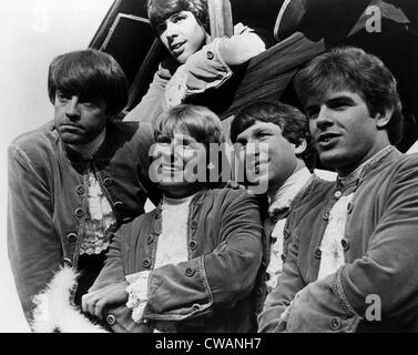 Paul Revere & the Raiders, top: Phil Volk, bottom from left: Mark Lindsay, Paul Revere, Jim Valley, Mike Smith, circa 1967. Stock Photo